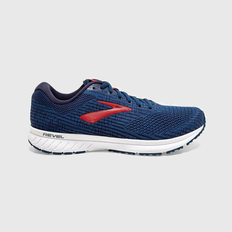 Tenis Brooks Revel 3 - Zapatillas Para Correr En Asfalto Hombre - Azules (ETGQ-09371)